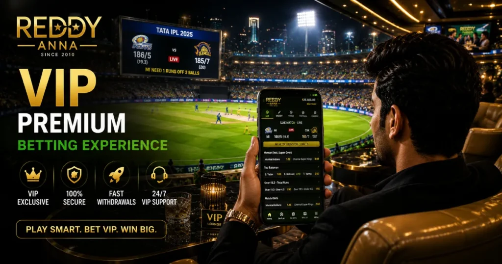 Reddy Anna Betting Account Deposit and Login Guide User adding funds to Reddy Anna betting account with live cricket match on screen