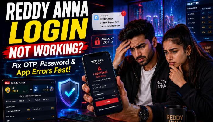 Reddy Anna login error fix
