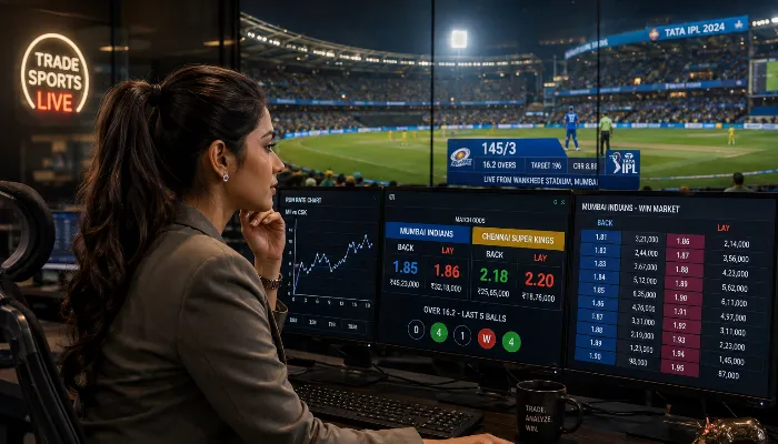 Cricket Exchange Odds Movement Live cricket exchange odds changing during a cricket match.